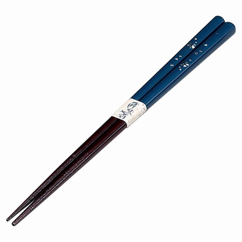 金正陶器 桜紺木製箸(洗浄機対応) 1個(ご注文単位1個)【直送品】