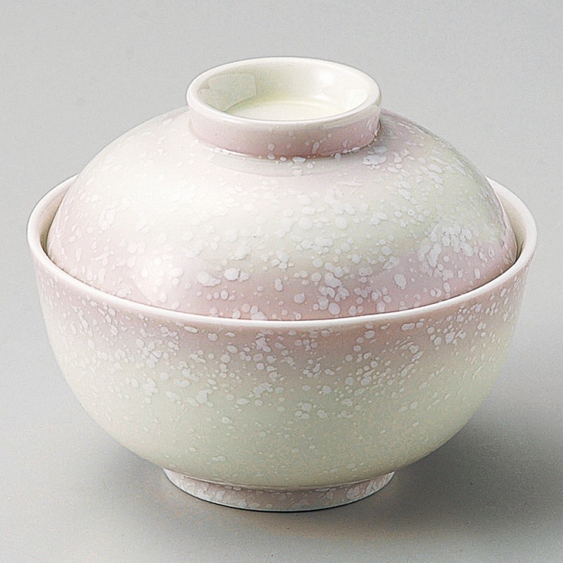 金正陶器 ピンク白吹煮物碗 1個(ご注文単位1個)【直送品】