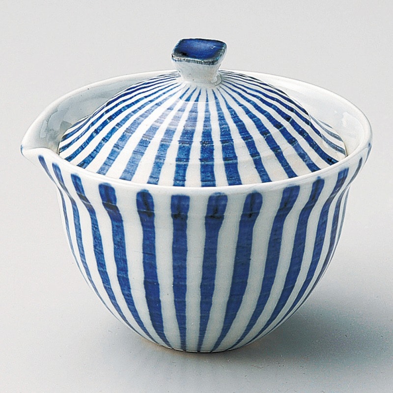 金正陶器 ゴス十草片口スリ目蓋付鉢 1個(ご注文単位1個)【直送品】