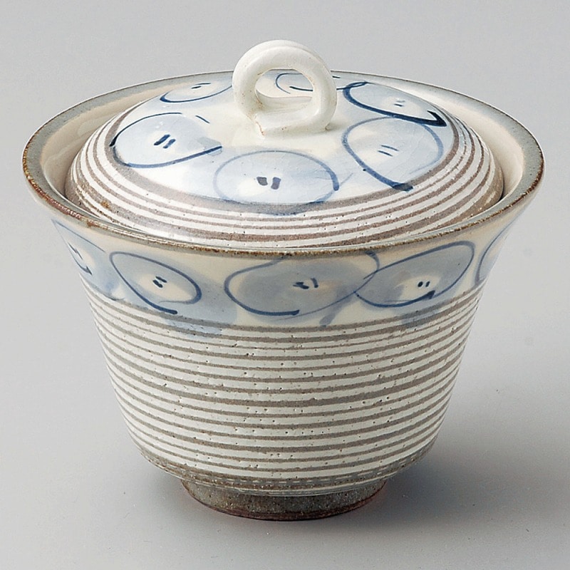 金正陶器 粉引削りゴス絵蓋物 1個(ご注文単位1個)【直送品】