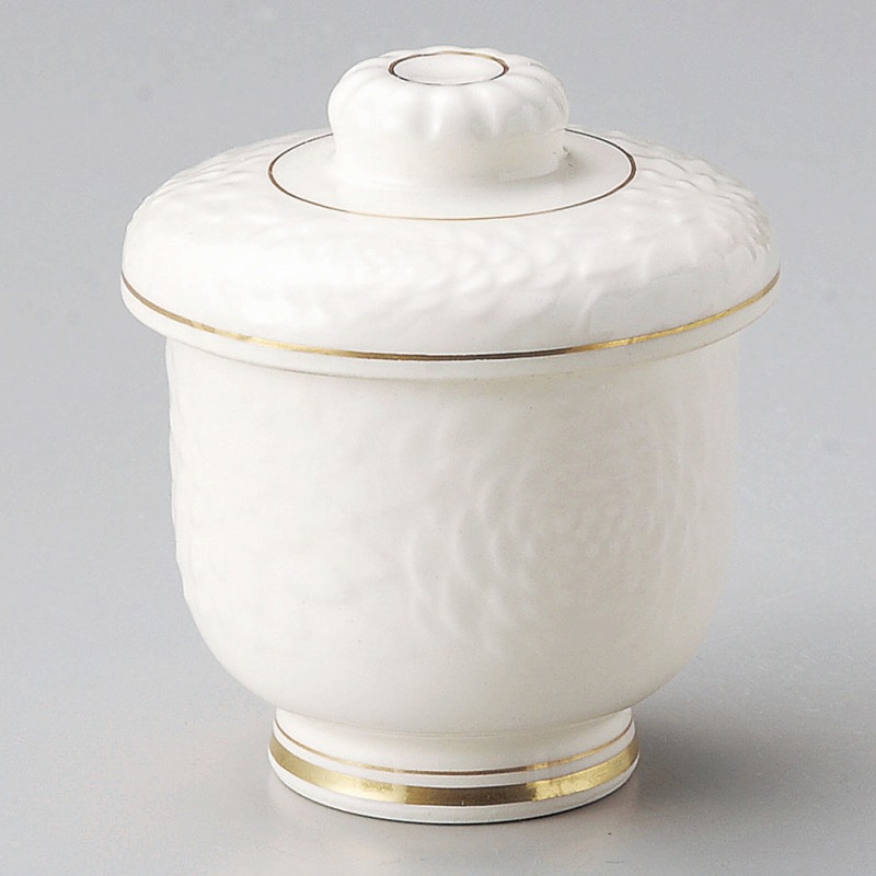 金正陶器 高麗菊唐草彫むし碗 1個(ご注文単位1個)【直送品】