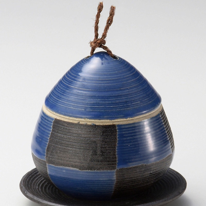 金正陶器 青市松クリむし碗(大) 1個(ご注文単位1個)【直送品】