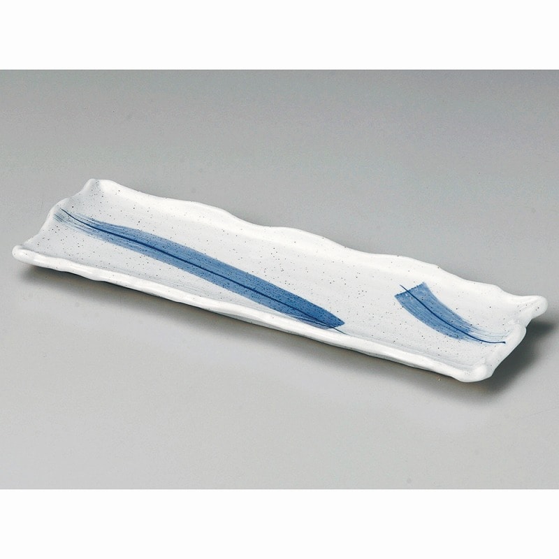 金正陶器 ゴス刷毛尺一長皿 1個(ご注文単位1個)【直送品】