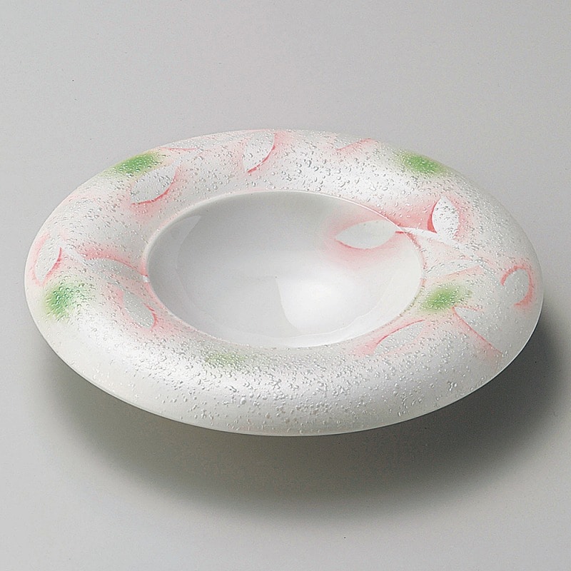金正陶器 ラスターピンク芦ハット型前菜皿 1個(ご注文単位1個)【直送品】