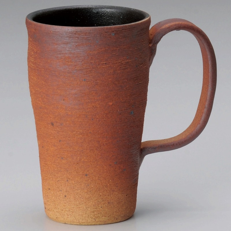 金正陶器 焼締モダンビアジョッキ 1個(ご注文単位1個)【直送品】