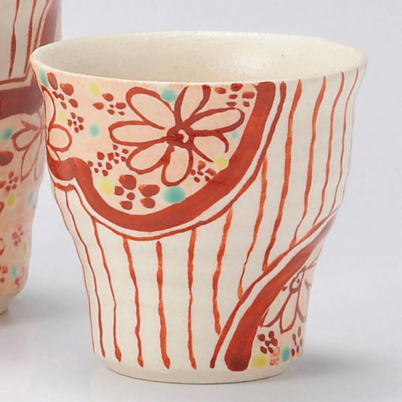 金正陶器 赤絵小町 ぐい呑 1個(ご注文単位1個)【直送品】