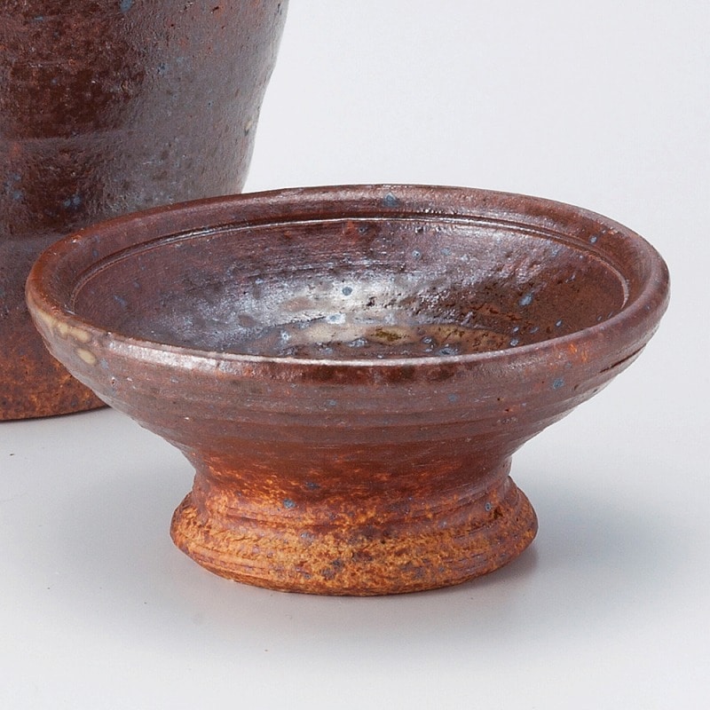 金正陶器 備前灰吹高台盃 1個(ご注文単位1個)【直送品】