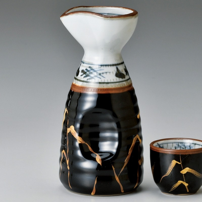 金正陶器 天目金芦1.6号徳利 1個(ご注文単位1個)【直送品】