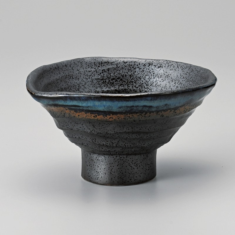 金正陶器 伊賀紺吹ボリュームUP片口5.5丼 1個(ご注文単位1個)【直送品】