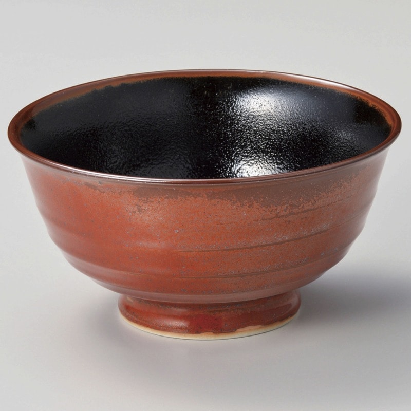 金正陶器 朱赤天目 深口6.0丼 1個(ご注文単位1個)【直送品】