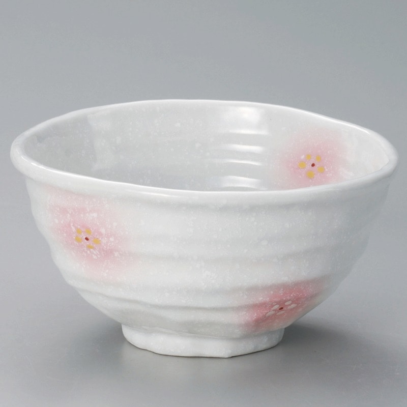 金正陶器 淡雪ピンク吹小花4.5丼 1個(ご注文単位1個)【直送品】