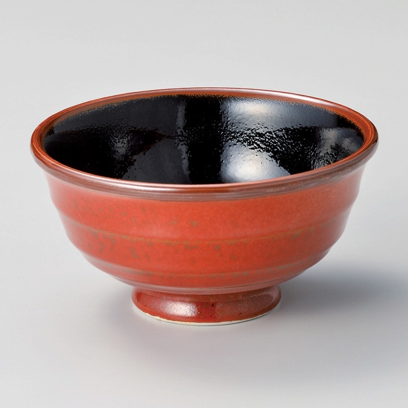 金正陶器 朱赤天目 深口5.5丼 1個(ご注文単位1個)【直送品】