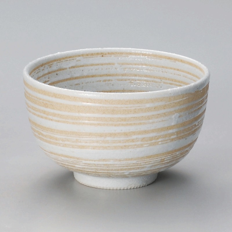 金正陶器 志野刷毛目夏目4.0丼 1個(ご注文単位1個)【直送品】