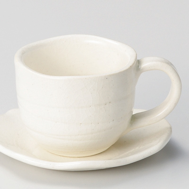金正陶器 手造りモダン粉引(土物)コーヒーカップ 1個 ※カップ単品のみ(ご注文単位1個)【直送品】