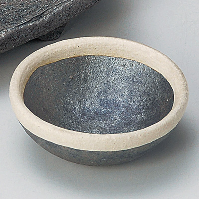 金正陶器 黒窯変掛け分け千代口 1個(ご注文単位1個)【直送品】