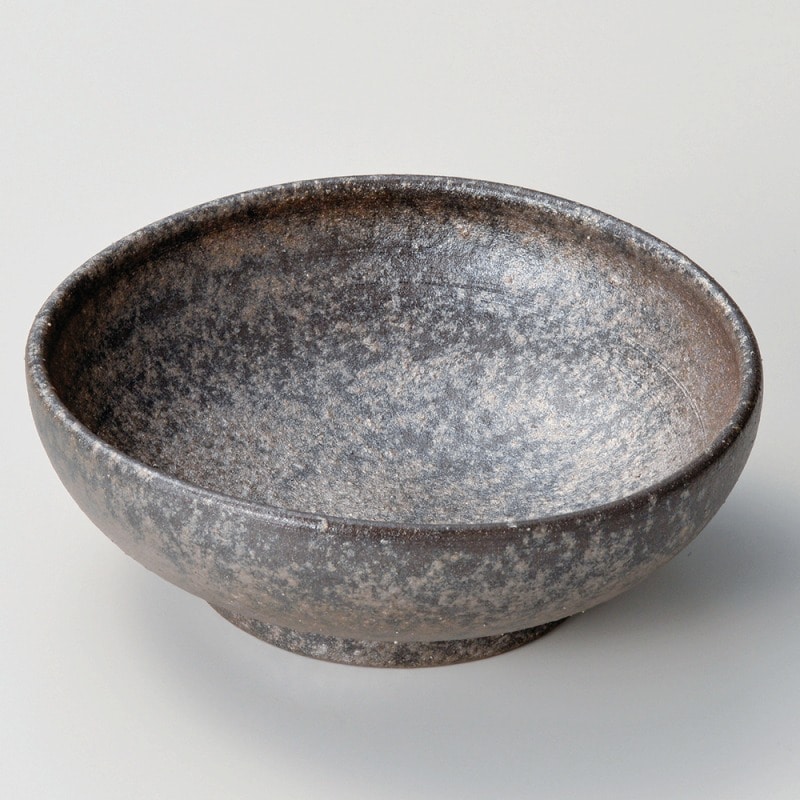 金正陶器 黒窯変4.5楕円鉢 1個(ご注文単位1個)【直送品】