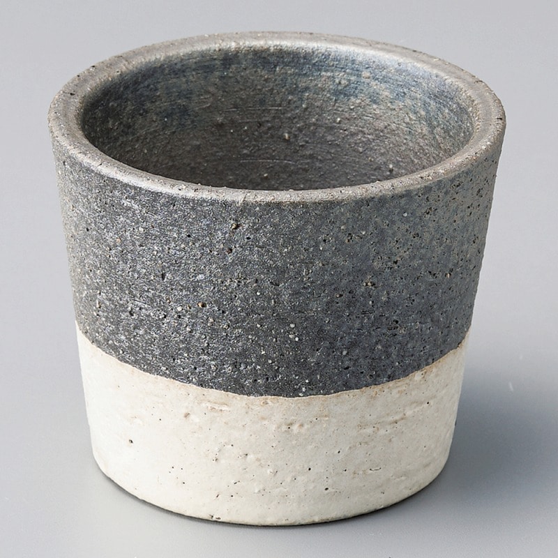 金正陶器 黒窯変掛け分け2.8小鉢 1個(ご注文単位1個)【直送品】