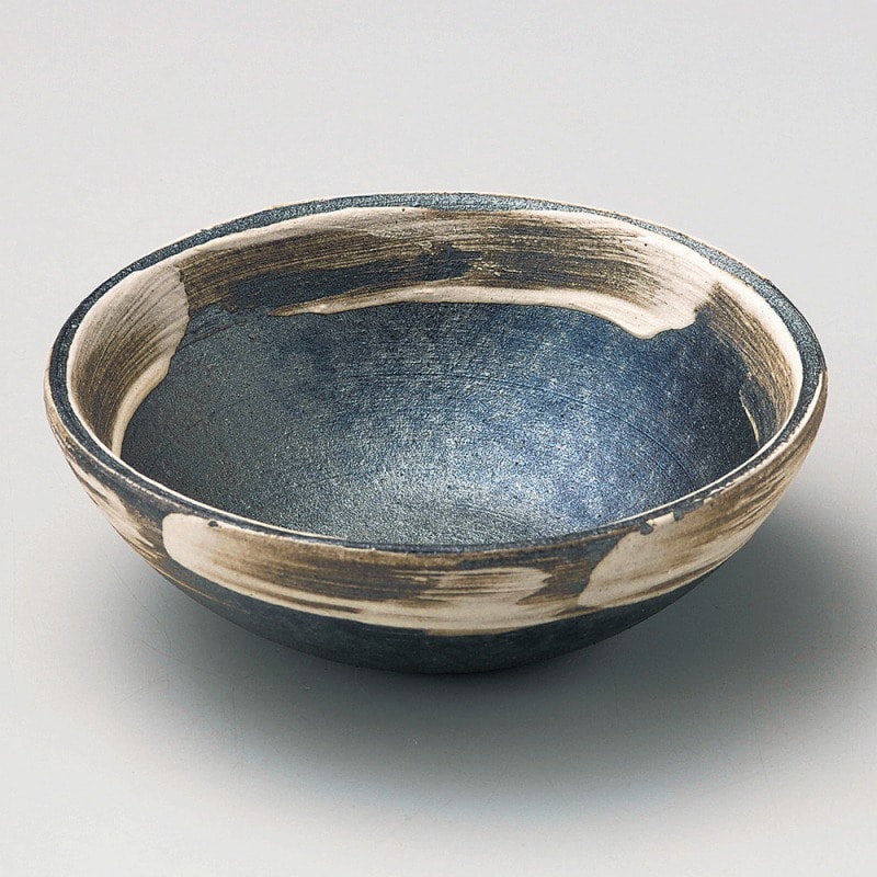 金正陶器 黒窯変刷毛目4.2小鉢 1個(ご注文単位1個)【直送品】