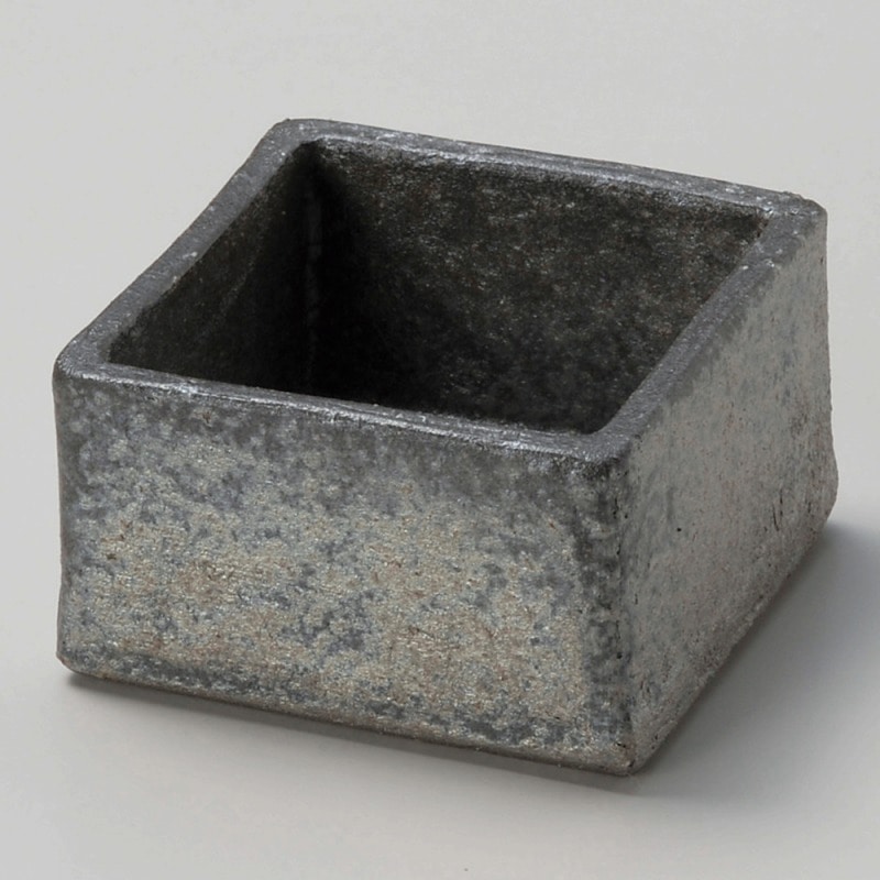 金正陶器 黒窯変3.0角小鉢 1個(ご注文単位1個)【直送品】