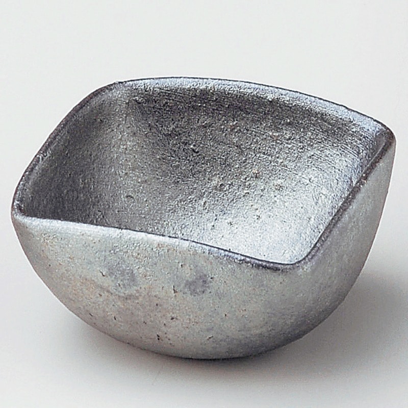 金正陶器 黒窯変角小付 1個(ご注文単位1個)【直送品】