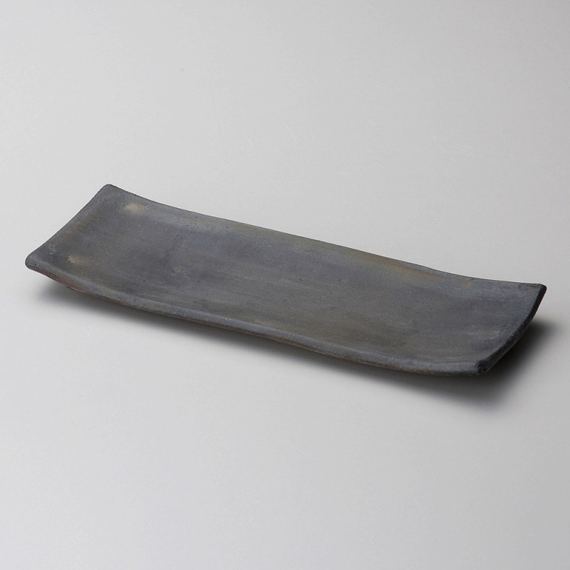 金正陶器 炭化足付長皿 1個(ご注文単位1個)【直送品】