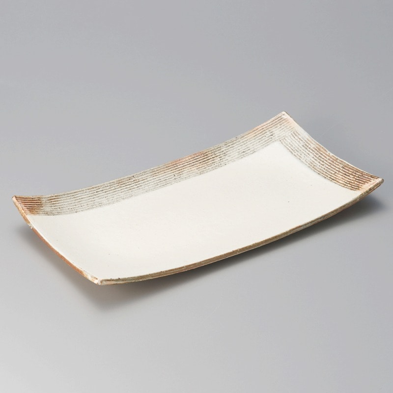 金正陶器 渕荒L彫長方皿 1個(ご注文単位1個)【直送品】