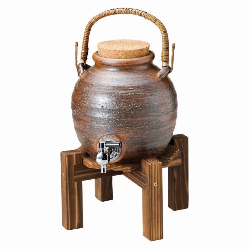 金正陶器 灰釉手付サーバー(マイナスイオン) 1個(ご注文単位1個)【直送品】