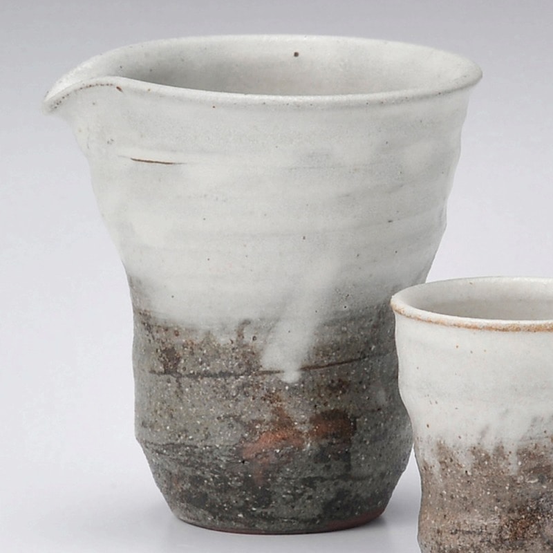 金正陶器 灰釉粉引冷酒器 1個(ご注文単位1個)【直送品】