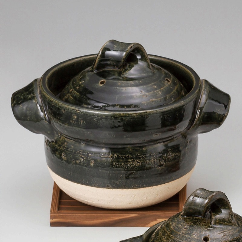 金正陶器 織部五合御飯鍋 1個(ご注文単位1個)【直送品】