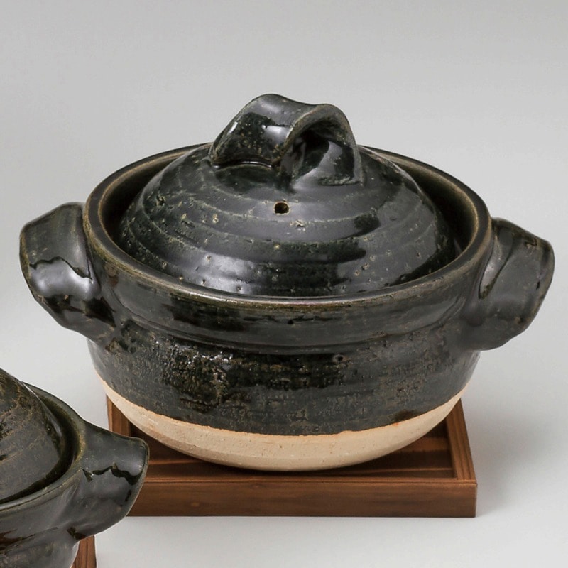 金正陶器 織部三合御飯鍋 1個(ご注文単位1個)【直送品】