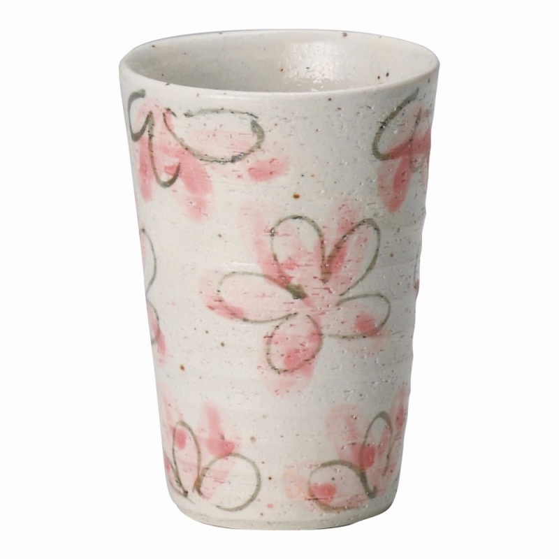 金正陶器 花園桃色フリーカップ 1個(ご注文単位1個)【直送品】