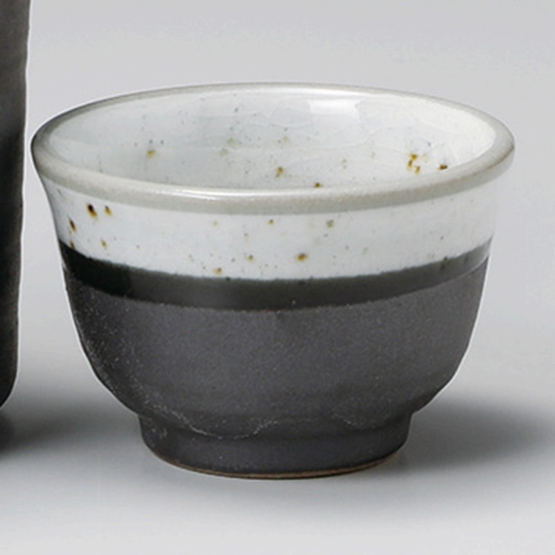 金正陶器 鉄結晶駒型 ぐい呑 1個(ご注文単位1個)【直送品】
