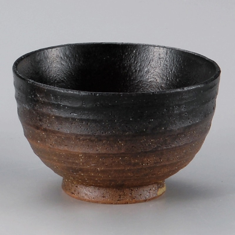 金正陶器 備前黒吹夏目4.5丼 1個(ご注文単位1個)【直送品】