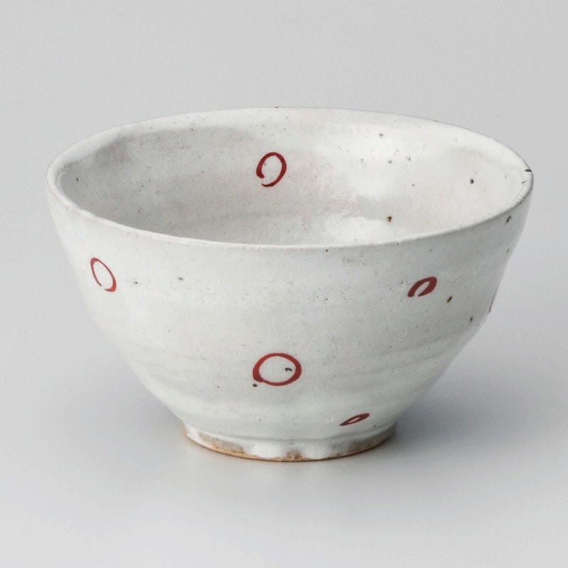 金正陶器 朱丸紋茶碗 1個(ご注文単位1個)【直送品】