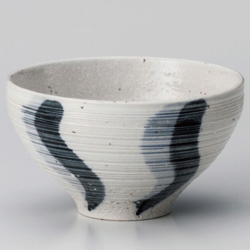 金正陶器 うるし流水(青)茶碗 1個(ご注文単位1個)【直送品】