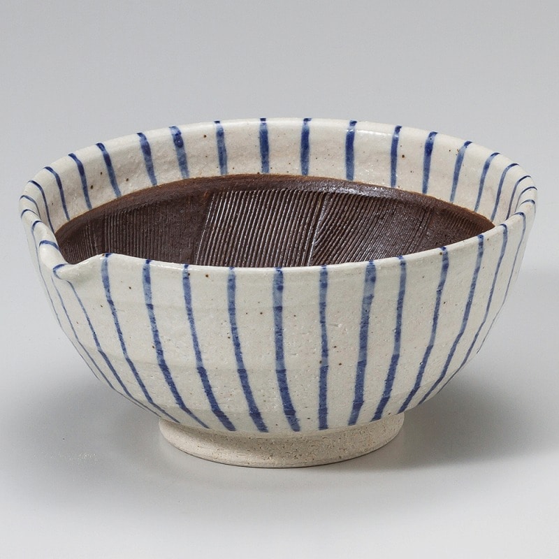 金正陶器 青十草片口5.0鉢 1個(ご注文単位1個)【直送品】