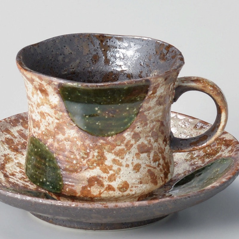 金正陶器 織部丸紋コーヒー碗 1個 ※カップ単品のみ(ご注文単位1個)【直送品】