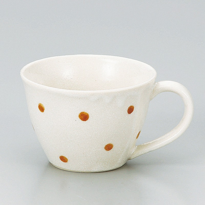 金正陶器 志野ドット錆カフェマグ 1個(ご注文単位1個)【直送品】