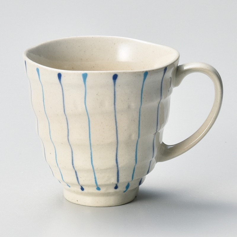 金正陶器 十草一珍マグ(ブルー) 1個(ご注文単位1個)【直送品】