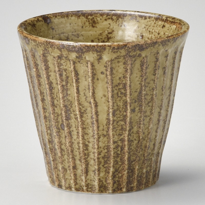 金正陶器 わび 朽葉 しのぎロック 1個(ご注文単位1個)【直送品】