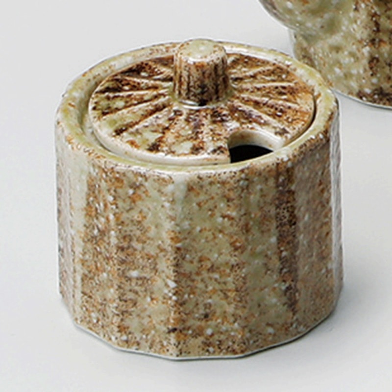 金正陶器 しのぎカスター 荒渋 辛子入 1個(ご注文単位1個)【直送品】