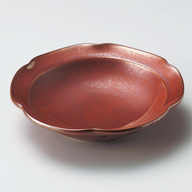 金正陶器 紅結晶花型5.5鉢 1個(ご注文単位1個)【直送品】