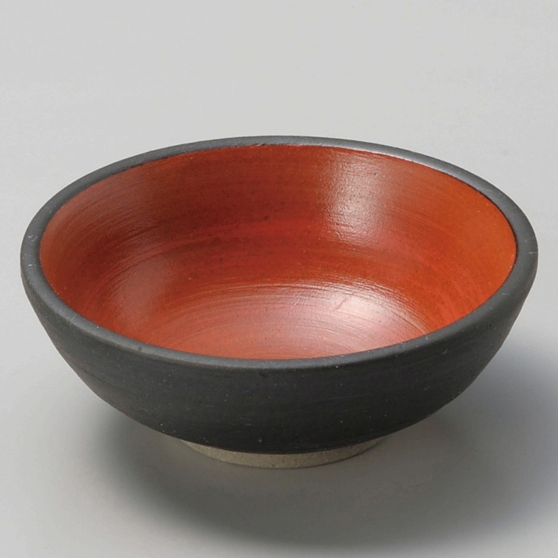 金正陶器 黒塗内朱3.0鉢 1個(ご注文単位1個)【直送品】