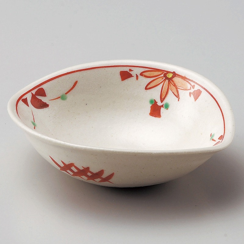金正陶器 赤絵花つなぎすげ傘小鉢(小) 1個(ご注文単位1個)【直送品】