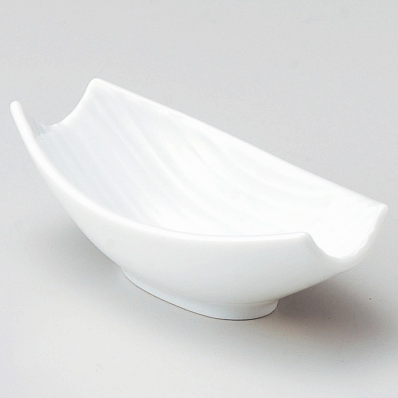 金正陶器 ホワイト笹小付 1個(ご注文単位1個)【直送品】