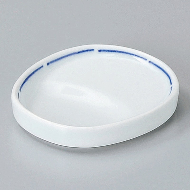 金正陶器 青ライン小判変わり千代口 1個(ご注文単位1個)【直送品】