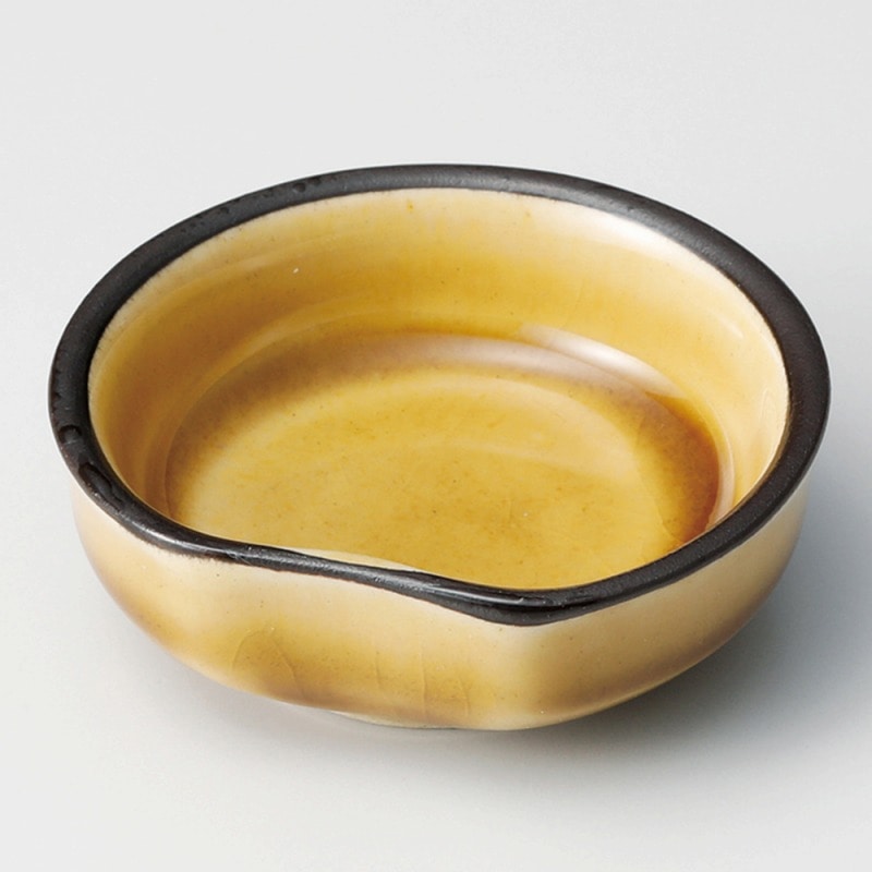 金正陶器 黄瀬戸 片押豆千代口 1個(ご注文単位1個)【直送品】