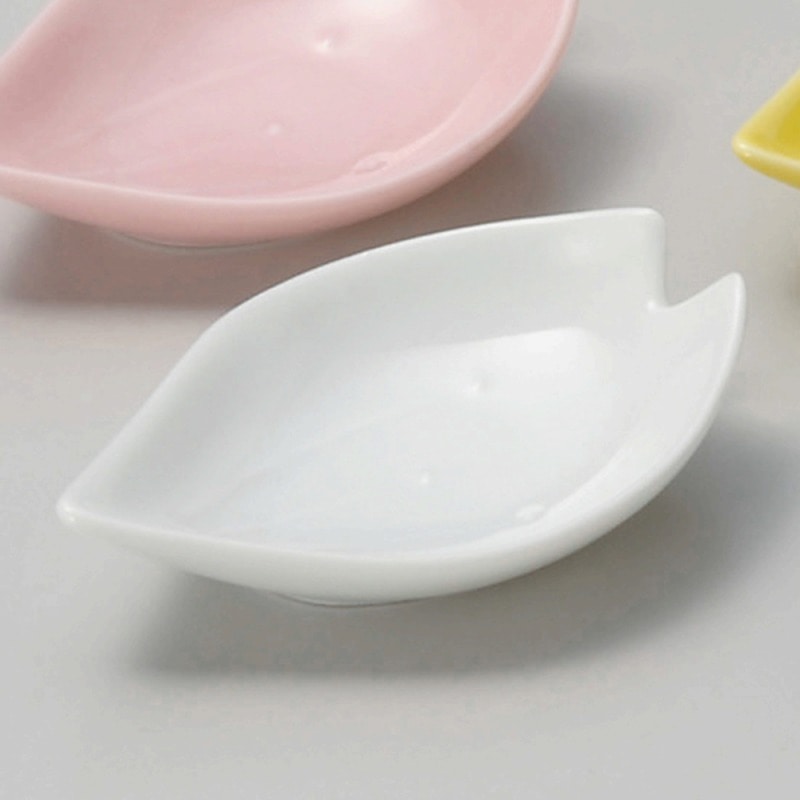 金正陶器 さくら型珍味ホワイト 1個(ご注文単位1個)【直送品】