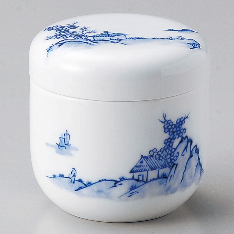 金正陶器 山水夏目むし碗 1個(ご注文単位1個)【直送品】