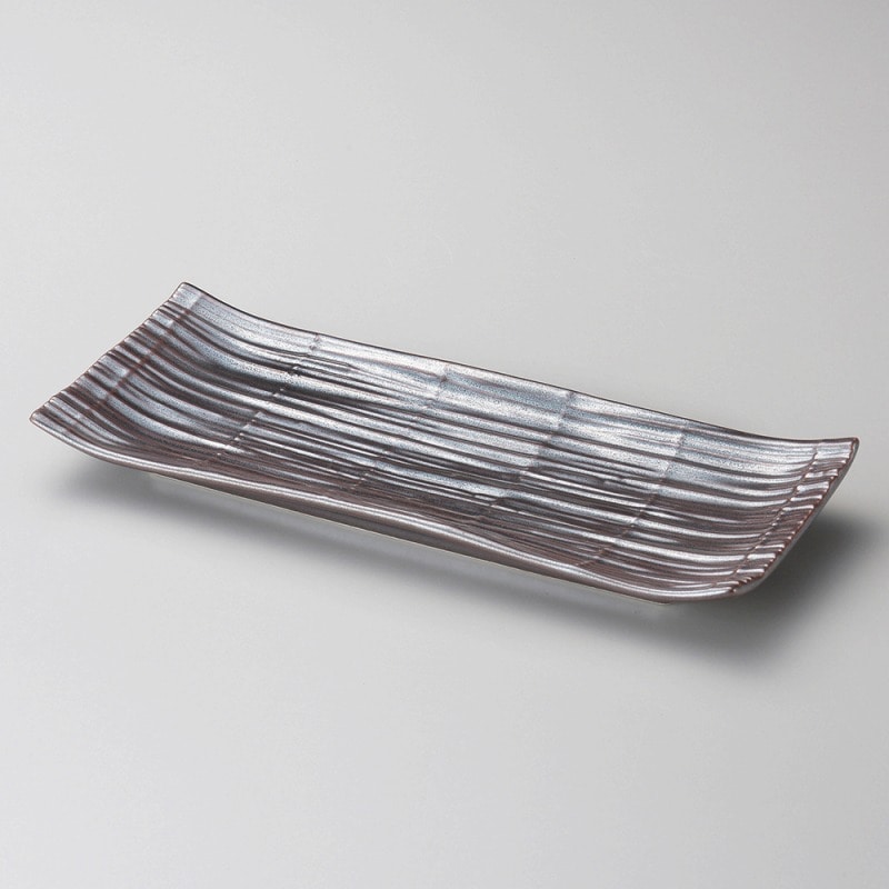 金正陶器 鉄砂 突出し皿 1個(ご注文単位1個)【直送品】